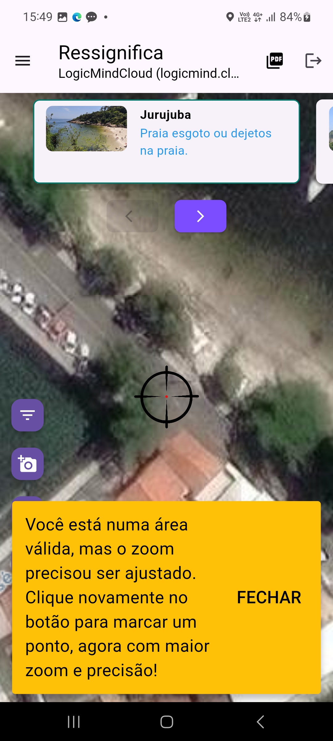 Criação de marcador